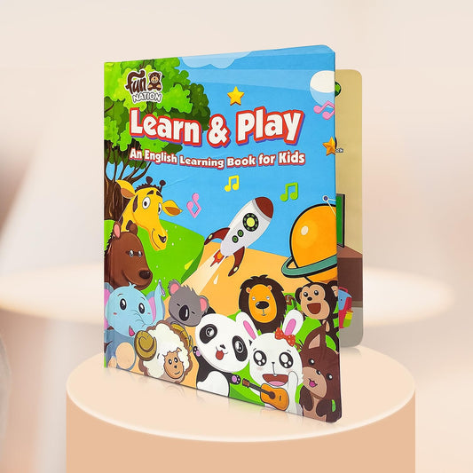 NHR Kids Learn & Play Intelligence Sound Book – Musical Educational Toy for Toddlers, Interactive Learning Book for Girls and Boys, Early Spark for Small Kids