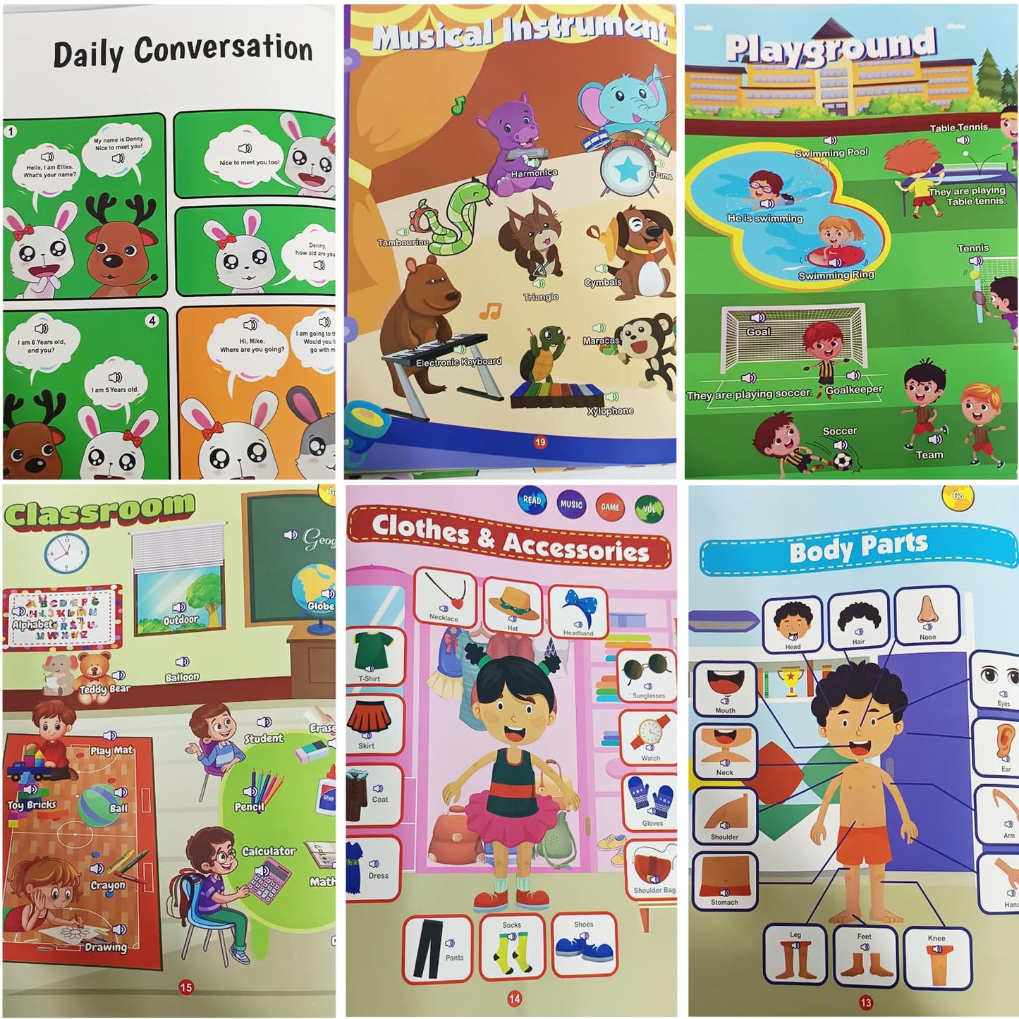 NHR Kids Learn & Play Intelligence Sound Book – Musical Educational Toy for Toddlers, Interactive Learning Book for Girls and Boys, Early Spark for Small Kids